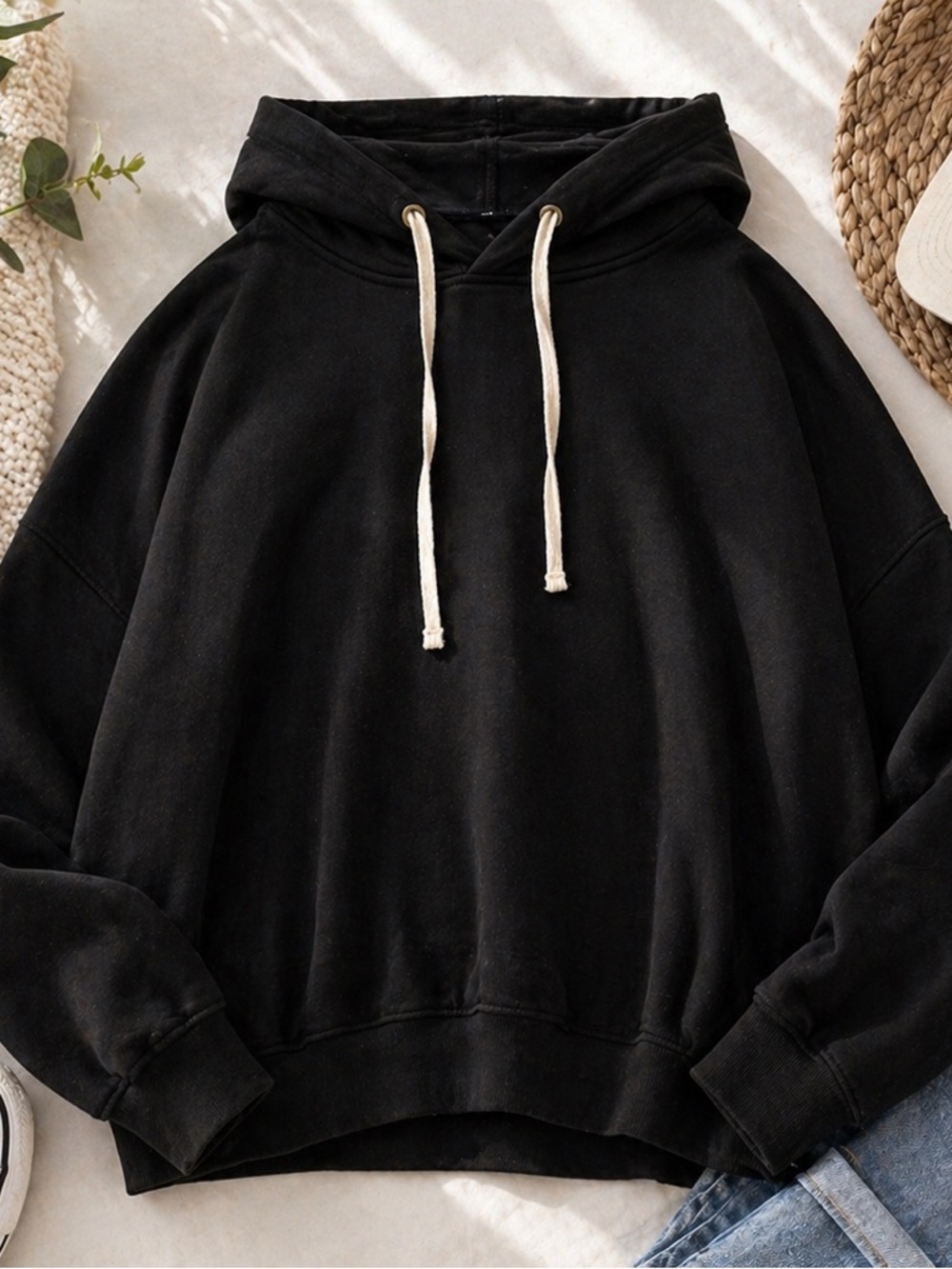 Buffalo David Bitton Black Hooded Pullover XXL Lightweight Hoodie